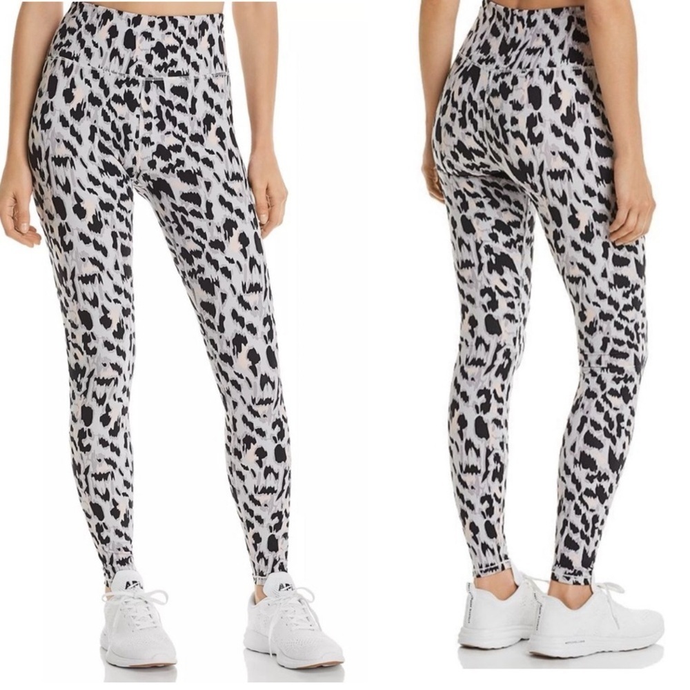 Varley Duncan High Rise Full Length Leggings Buckthorn Silver Cheetah Medium